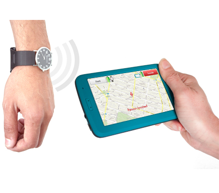 GPS Locator for people with Alzheimer. Keruve is a locator device that consists of a GPS watch and a receiver.